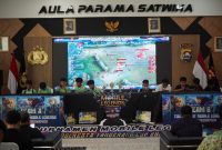 Turnamen e-sport Mobile Legends pelajar yang digelar Polresta Tangerang di Aula Paramasatwika Mapolresta Tangerang, Kamis (30/4), diikuti sekitar 150 peserta dari 30 tim.