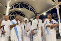 Jemaah haji Indonesia bersiap menuju Arafah menjelang pelaksanaan puncak ibadah haji 1447 H/2026 M. (Foto: Istimewa)