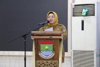 Wakil Bupati Tangerang, Intan Nurul Hikmah, saat membuka Dialog Interaktif Literasi Digital yang digelar Komite Wartawan Reformasi Indonesia di GSG Tigaraksa. (Dok: Istimewa)