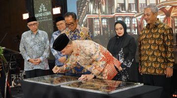 Foto : Peresmian hotel Grand Keisha Rangkasbitung oleh Bupati Lebak, Mochamad Hasbi Asyidiki Jayabaya