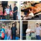 Pengurus dan anggota KWRI DPC Kabupaten Tangerang melaksanakan pemotongan hewan kurban di Desa Margasari, Kecamatan Tigaraksa.(Foto: Istimewa)