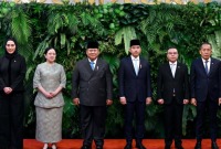 Presiden Prabowo Subianto berfoto bersama dengan Wakil Presiden RI, Ketua DPR RI, dan para Wakil Ketua DPR RI pada acara Pidato Presiden RI pada Rapat Paripurna DPR RI ke-19 Masa Persidangan V Tahun Sidang 2025-2026. (Dok.Istimewa)