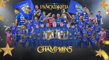 Pemain, pelatih, dan seluruh elemen Persib Bandung merayakan keberhasilan meraih gelar Super League 2025/26 sekaligus mencatat sejarah sebagai klub Indonesia pertama yang mampu menjuarai kompetisi kasta tertinggi nasional tiga musim berturut-turut.(Dok:Istimewa)