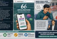 Ilustrasi Kritik Warganet ke akun Tangkab Sigap milik Pemkab Tangerang.(Foto:Istimewa)