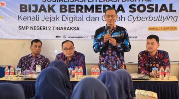 Diskominfo Kabupaten Tangerang Gelar Edukasi Literasi Digital di SMPN 2 Tigaraksa