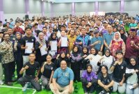 Foto : Bupati Tangerang, Sekda, Kadispora, Ketua KONI, Para Atlet dan Pelatih