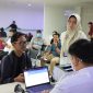 Peserta donor darah mengikuti proses pemeriksaan kesehatan sebelum mendonorkan darah dalam kegiatan donor darah rutin yang digelar RSUD Tigaraksa bekerja sama dengan PMI di Lantai 1 RSUD Tigaraksa.(Foto: Istimewa)