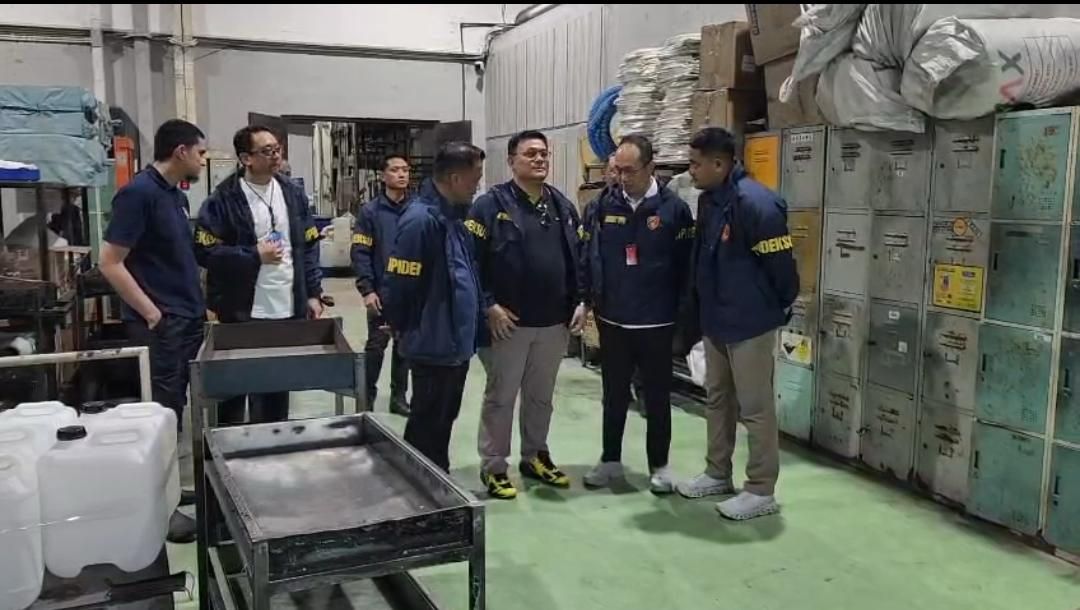 Bareskrim Polri datangi fasilitas pengolahan dan pemurnian emas milik PT Simba Jaya Utama (SJU) di kawasan industri Waru, Sidoarjo, Jawa Timur,Foto: Istimewa