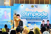 Kepala Kantor Kemenag Kabupaten Tangerang H. Akhmad Jubaedi membuka Olimpiade Madrasah Indonesia (OMI) 2026 tingkat Kabupaten Tangerang yang diikuti 1.749 peserta dari jenjang MI, MTs, dan MA. (Foto:Istimewa)