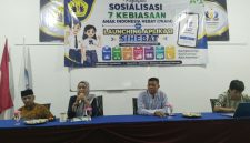 Suasana kegiatan Launching Aplikasi SIHEBAT dan Sosialisasi 7 Kebiasaan Anak Indonesia Hebat di SMPN 1 Tigaraksa