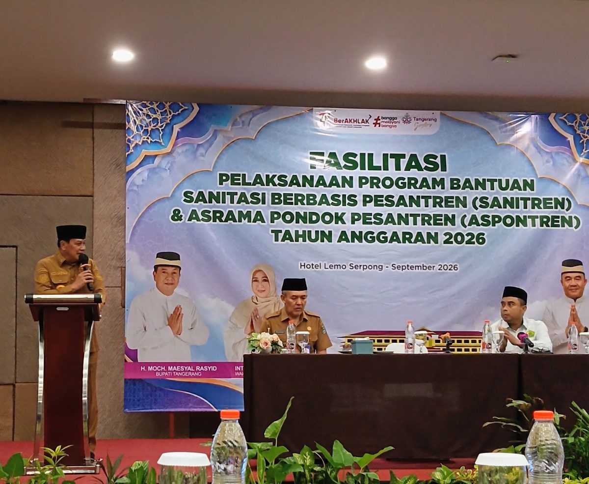 Bupati Tangerang Moch.Maesyal Rasyid Buka Acara Pelaksanaan Program Bantuan Sanitren dan Aspontren TA.2026